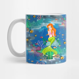 redhead mermaid Mug